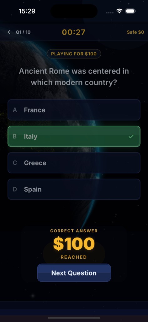 Answer fast, climb higher